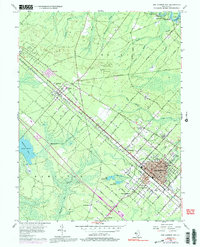 preview thumbnail of historical topo map of Atlantic County, NJ in 1956