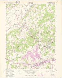 preview thumbnail of historical topo map of High Bridge, NJ in 1954