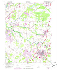 Download a high-resolution, GPS-compatible USGS topo map for Hightstown, NJ (1982 edition)