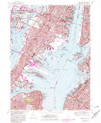 Download a high-resolution, GPS-compatible USGS topo map for Jersey City, NJ (1982 edition)