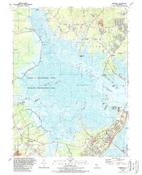 Download a high-resolution, GPS-compatible USGS topo map for Marmora, NJ (1989 edition)