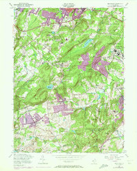 preview thumbnail of historical topo map of Morris County, NJ in 1954