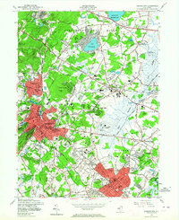 Download a high-resolution, GPS-compatible USGS topo map for Morristown, NJ (1964 edition)