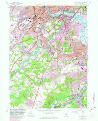 preview thumbnail of historical topo map of New Brunswick, NJ in 1954