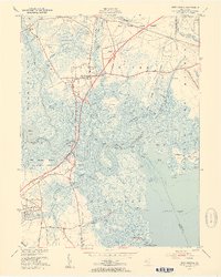 Download a high-resolution, GPS-compatible USGS topo map for New Gretna, NJ (1954 edition)