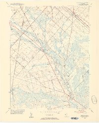 Download a high-resolution, GPS-compatible USGS topo map for Newtonville, NJ (1954 edition)