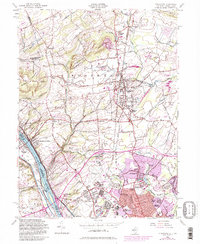 Download a high-resolution, GPS-compatible USGS topo map for Pennington, NJ (1984 edition)