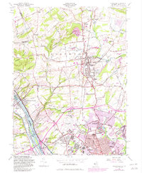 Download a high-resolution, GPS-compatible USGS topo map for Pennington, NJ (1982 edition)