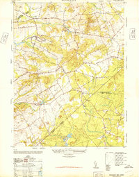 Download a high-resolution, GPS-compatible USGS topo map for Roosevelt, NJ (1947 edition)