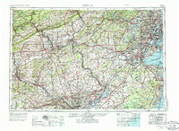 1944 Map of Newark, 1986 Print