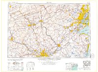 historical topo map of Newark, NJ in 1964
