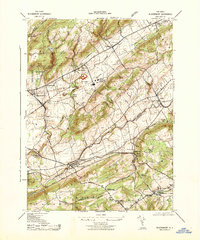 Download a high-resolution, GPS-compatible USGS topo map for Bloomsbury, NJ (1943 edition)