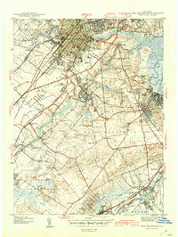 preview thumbnail of historical topo map of New Brunswick, NJ in 1942
