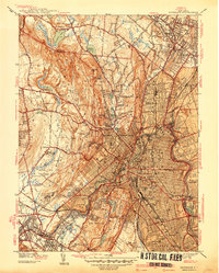 preview thumbnail of historical topo map of Paterson, NJ in 1938
