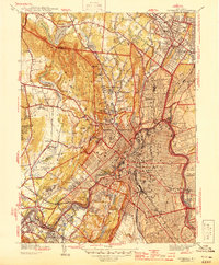 Download a high-resolution, GPS-compatible USGS topo map for Paterson, NJ (1944 edition)