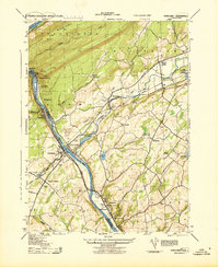 Download a high-resolution, GPS-compatible USGS topo map for Portland, NJ (1943 edition)