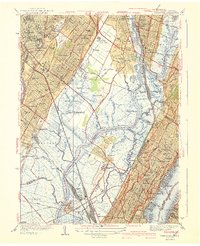 preview thumbnail of historical topo map of Bergen County, NJ in 1940