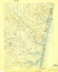 1893 Map of Asbury Park, 1898 Print