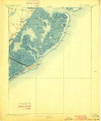 1894 Map of Absecon, NJ, 1901 Print
