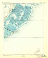 1894 Map of Absecon, NJ, 1905 Print