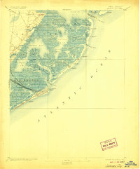 1894 Map of Atlantic City, NJ, 1907 Print