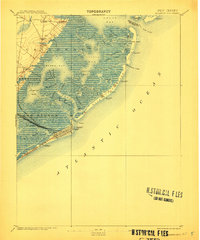 1894 Map of Absecon Highlands, NJ, 1912 Print