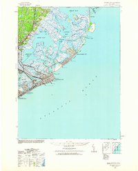 1940 Map of Absecon, NJ, 1953 Print