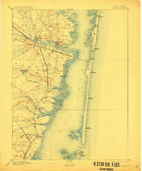 1898 Map of Barnegat, 1911 Print