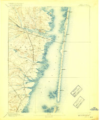 1898 Map of Barnegat, 1917 Print