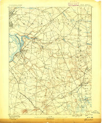 preview thumbnail of historical topo map of Burlington County, NJ in 1888