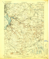 1906 Map of Bordentown, 1918 Print