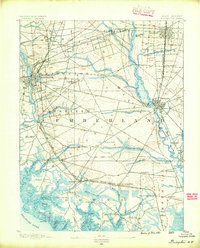 preview thumbnail of historical topo map of Cumberland County, NJ in 1890