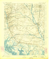 preview thumbnail of historical topo map of Cumberland County, NJ in 1894