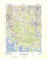 preview thumbnail of historical topo map of Cumberland County, NJ in 1942