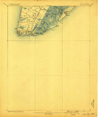 1893 Map of Cape May, 1899 Print