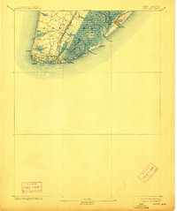 1893 Map of Cape May, 1912 Print