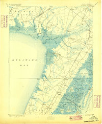 1894 Map of Dennisville, 1899 Print