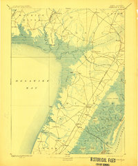 1894 Map of Dennisville, 1910 Print