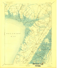 1894 Map of Dennisville, 1922 Print