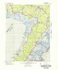 preview thumbnail of historical topo map of Dennisville, NJ in 1941