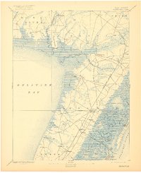 1894 Map of Dennisville, 1922 Print