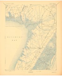 1894 Map of Dennisville, 1910 Print
