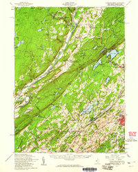 preview thumbnail of historical topo map of Sussex County, NJ in 1954