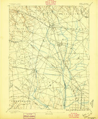 1890 Map of Glassboro, 1895 Print