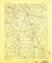 1898 Map of Glassboro, NJ, 1906 Print