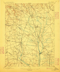1898 Map of Glassboro, NJ, 1910 Print