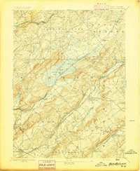 preview thumbnail of historical topo map of Hackettstown, NJ in 1894