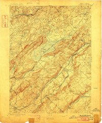 preview thumbnail of historical topo map of Hackettstown, NJ in 1898