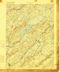 1905 Map of Hackettstown, NJ, 1916 Print