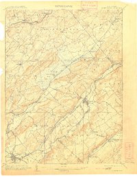 1905 Map of Hackettstown, NJ, 1910 Print